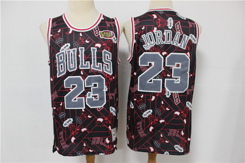 2020 Men Chicago Bulls 23 Jordan black Stitched NBA Jersey